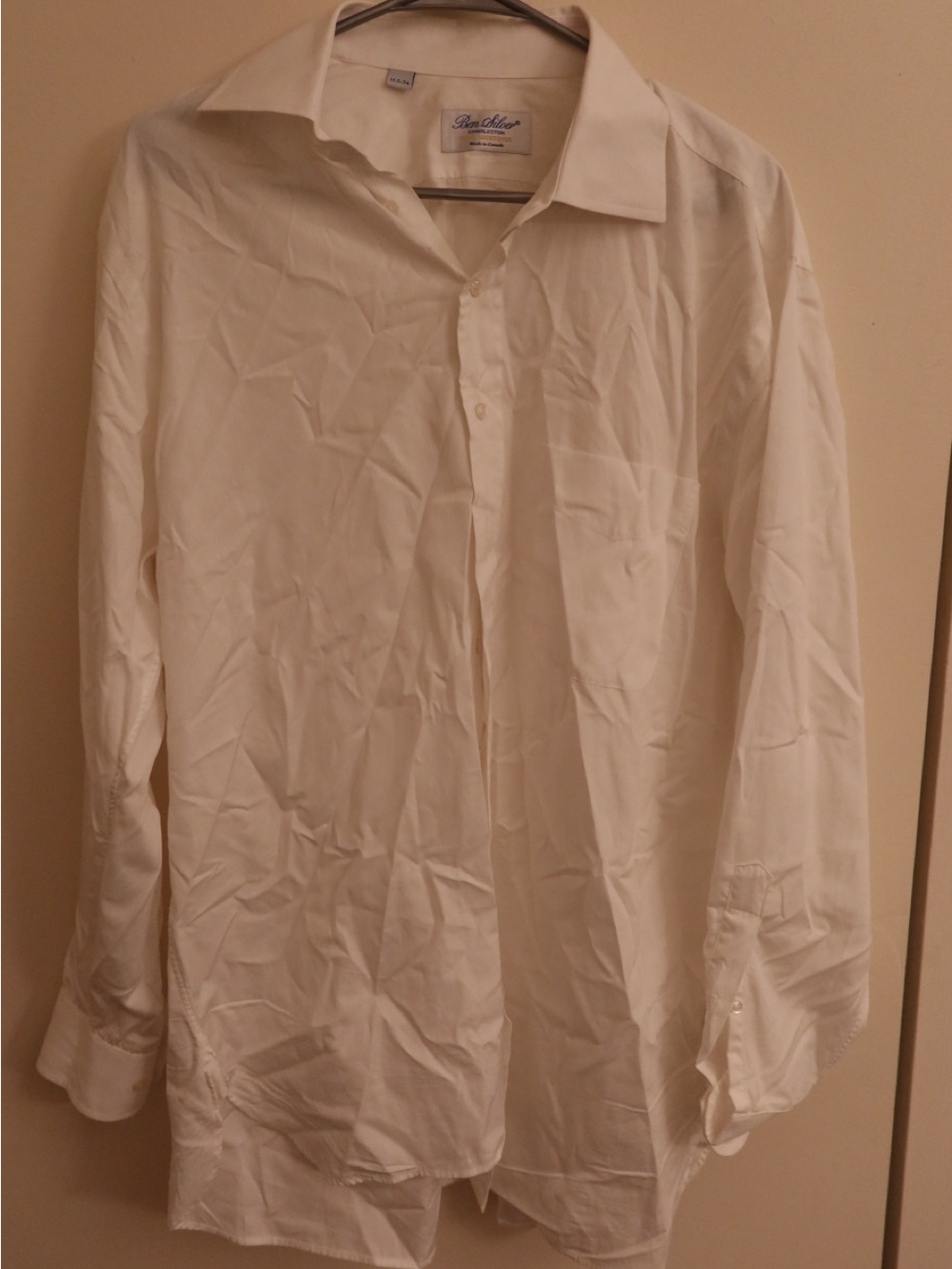 Silver Jeans Men’s Cream Dress Shirt - Button Front